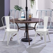sedia in Metallo bianco Lucido - Sedie Ideali per cucina e sala da pranzo